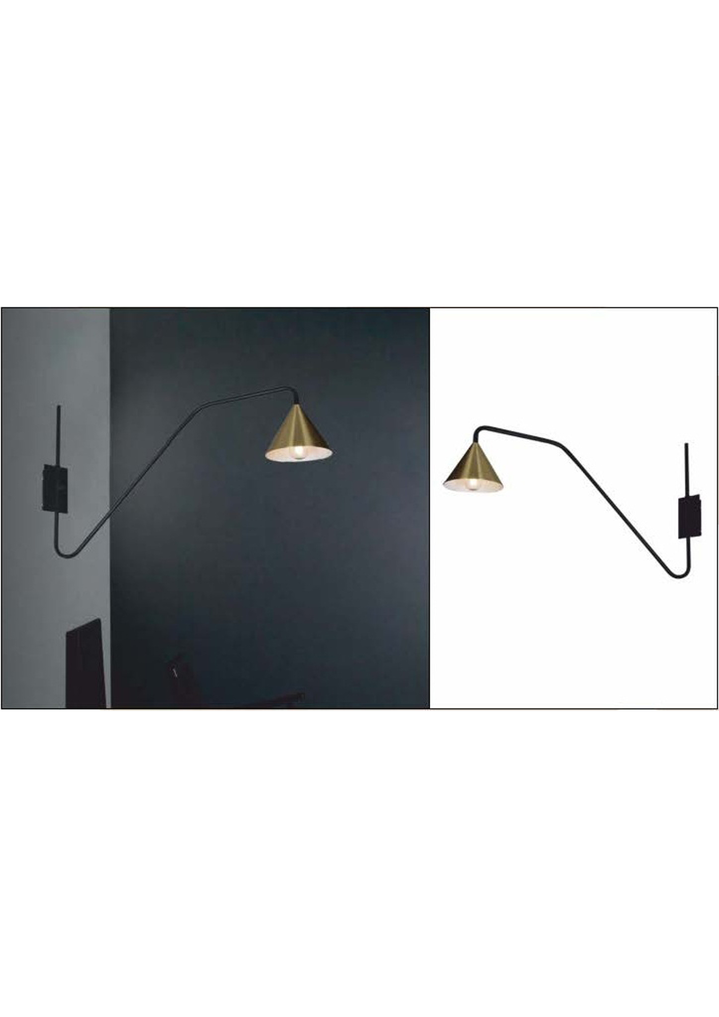 Beyond Lights - Brass Wall Lamp- GL